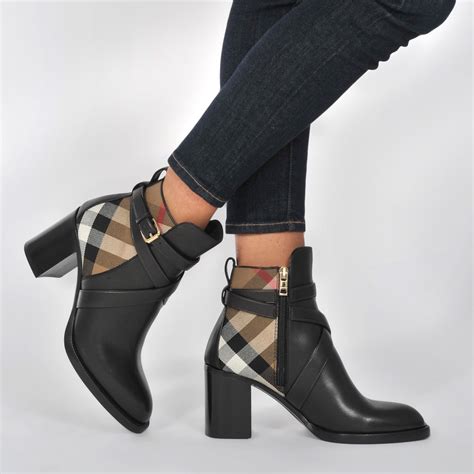 burberry boots heels|burberry check high heels.